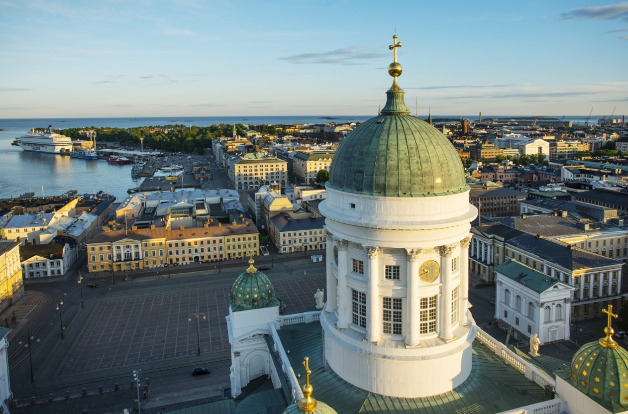 City landscape in Finland