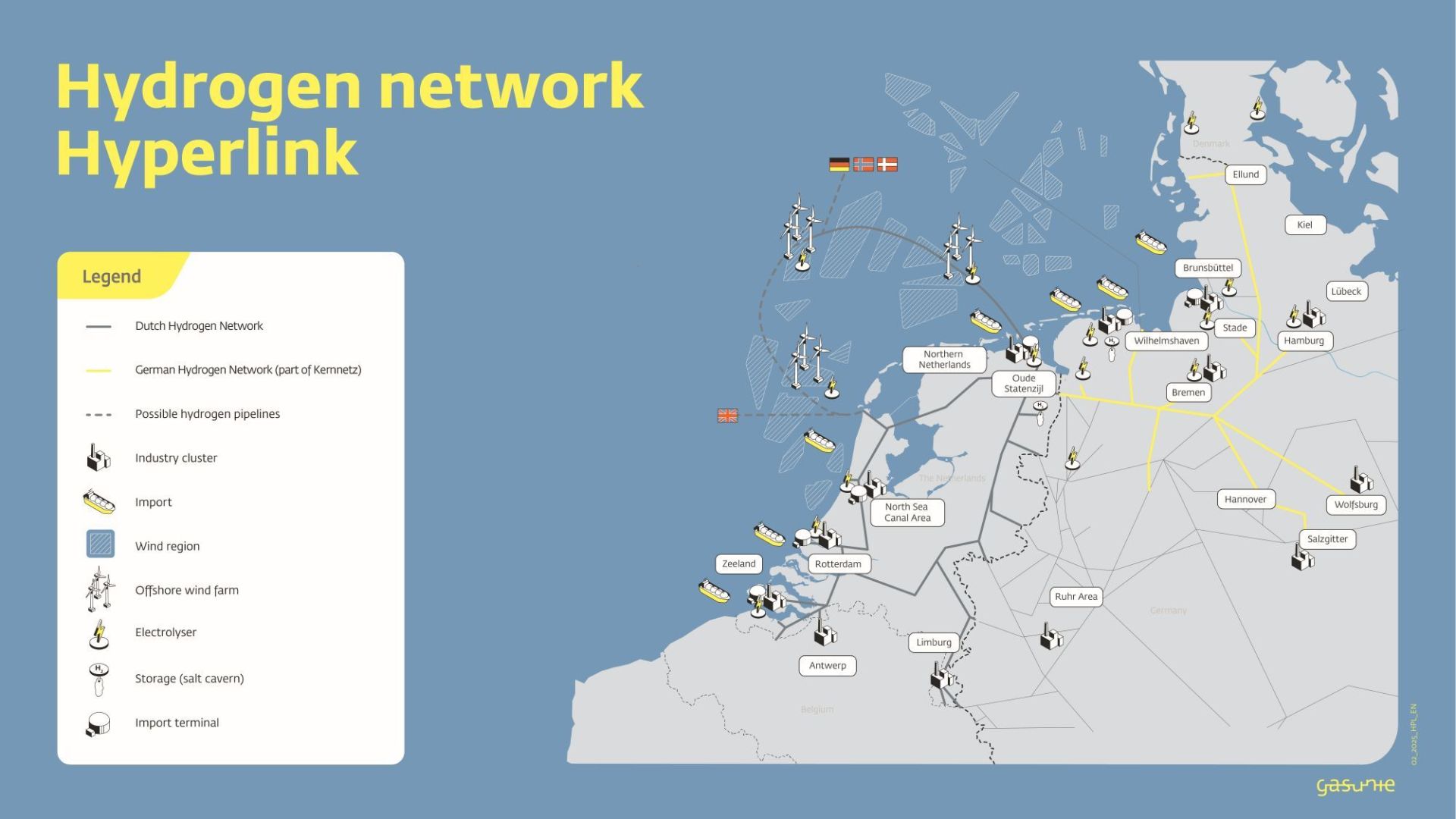 Map of the hydrogen network hyperlink