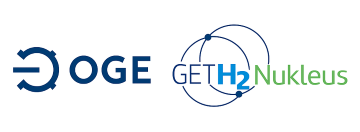OGE logo at the left, GetH2Nukleus on the right
